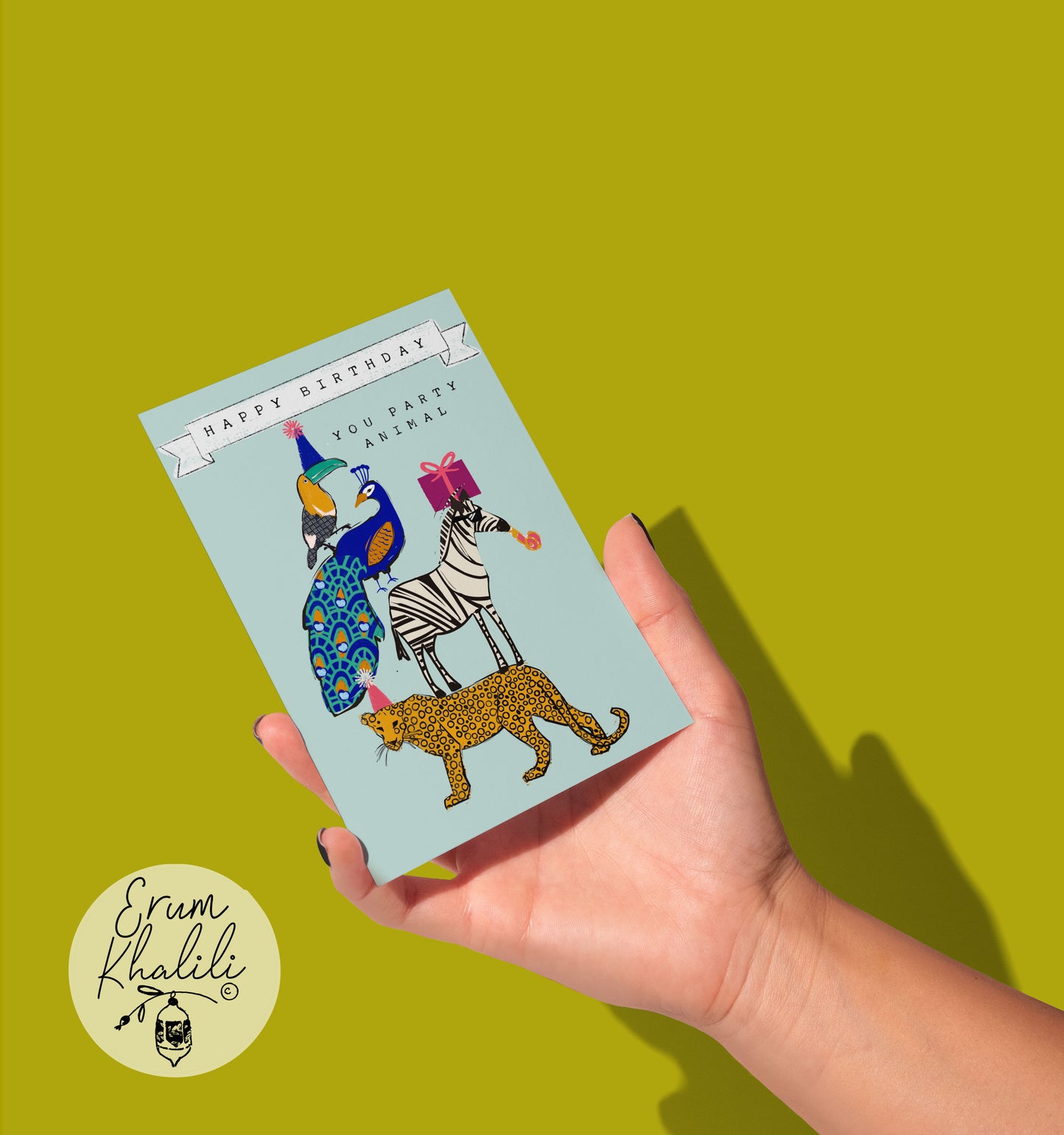 Happy Birthday You Party Animal Card – Fun Animal Party Them