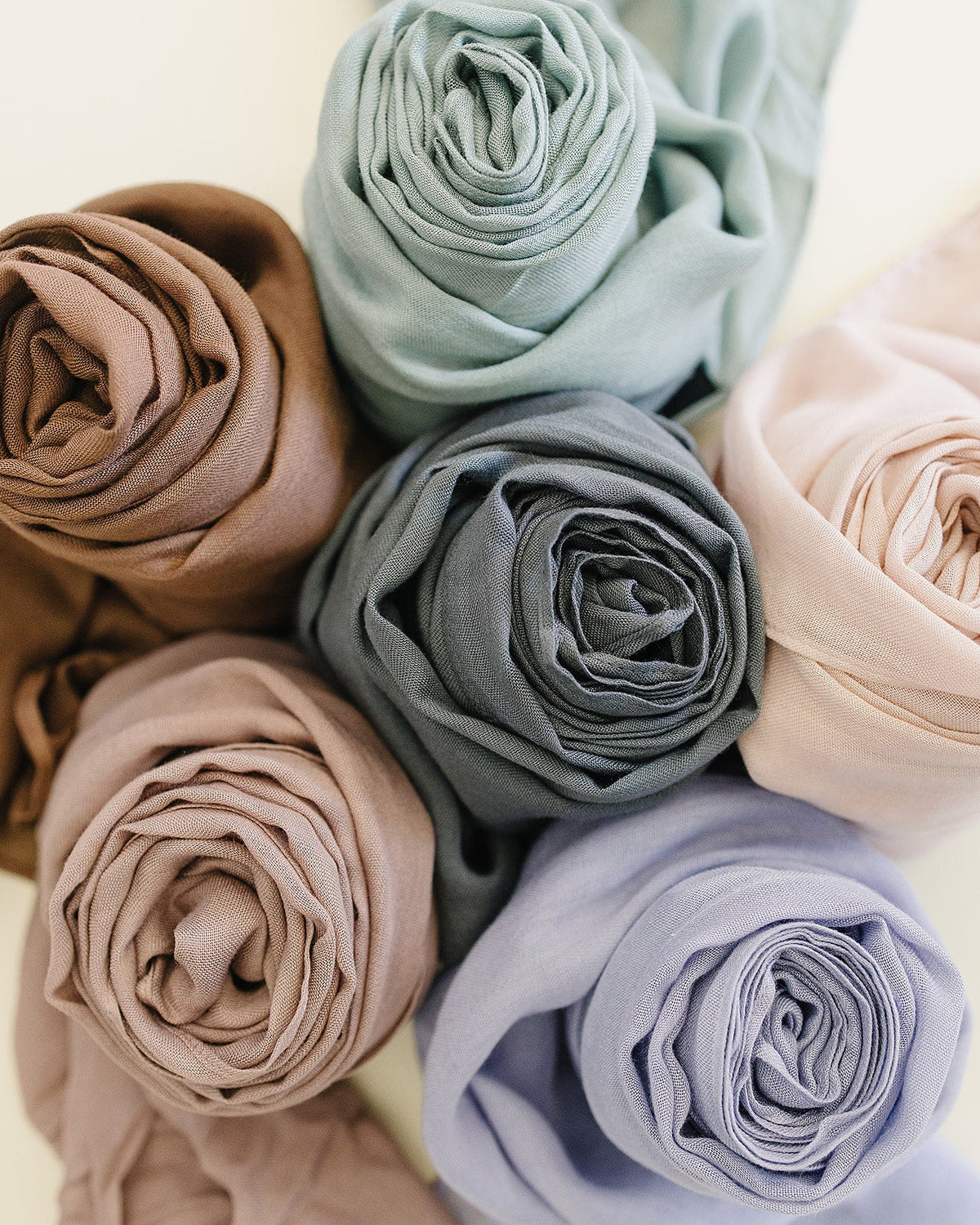Bamboo Woven Solid Hijab - Tan