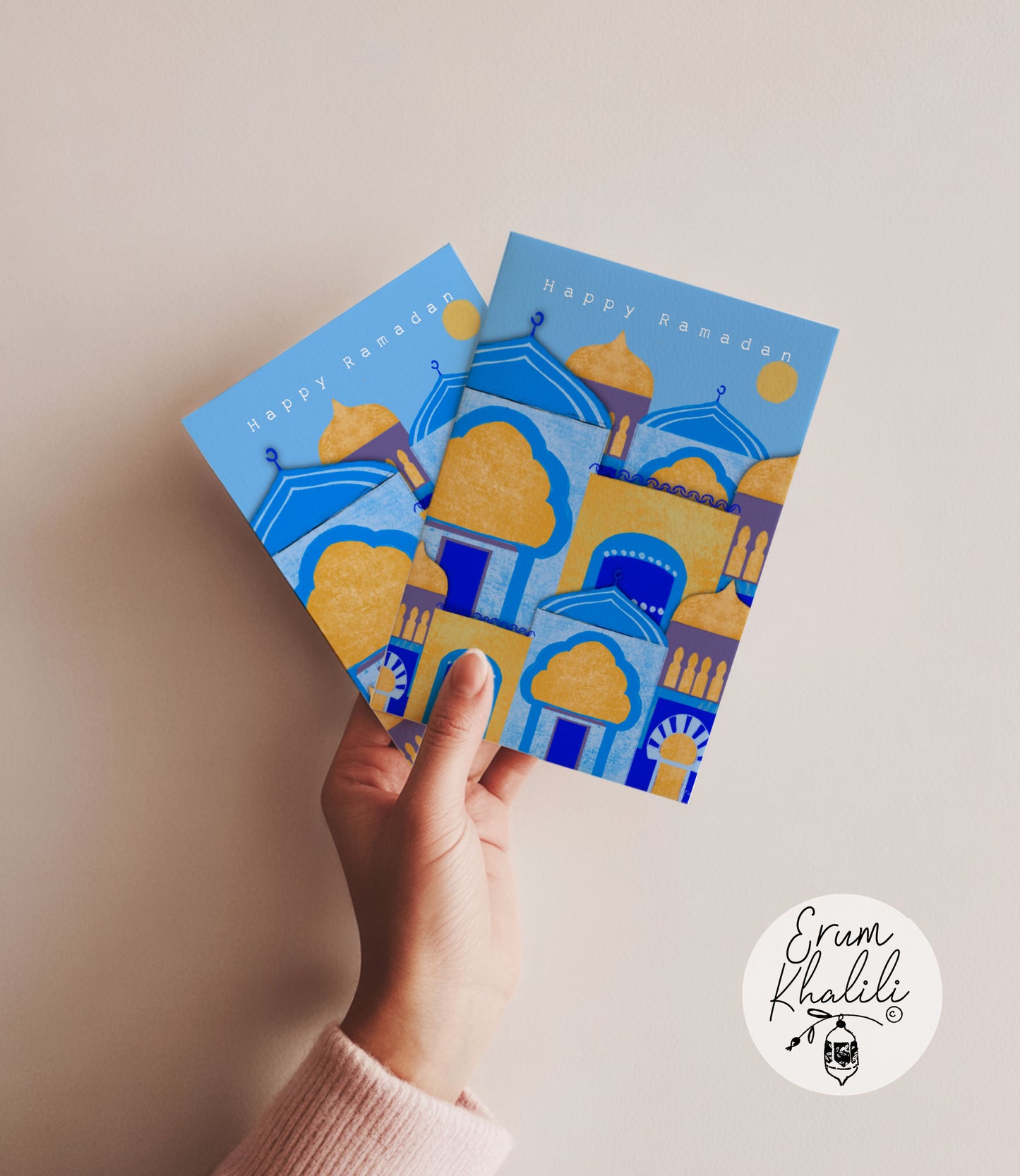 Ramadan Mubarak Card - A2 Blank Inside