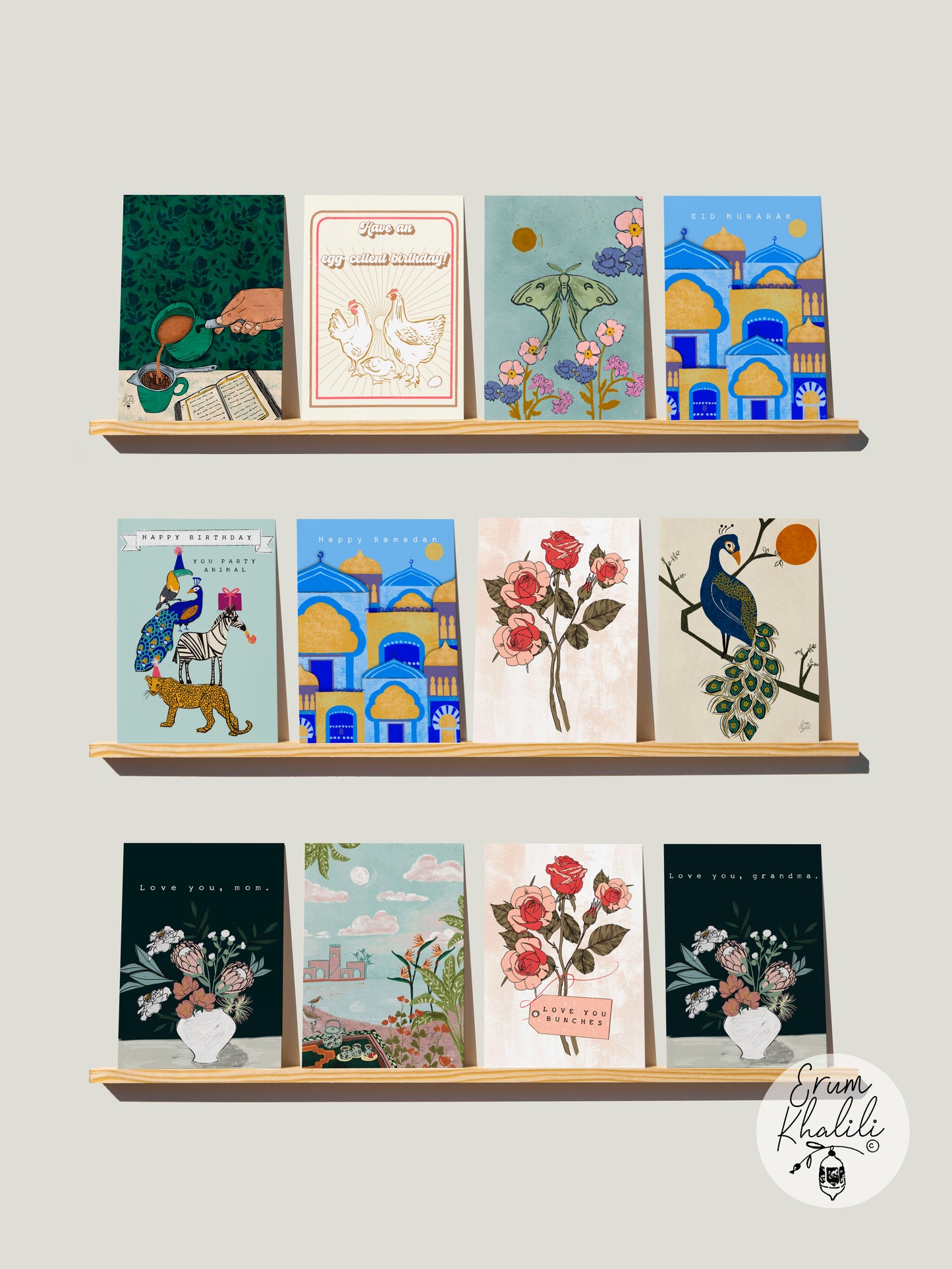 Moth Card – Nature Inspired Illustration Butterflies