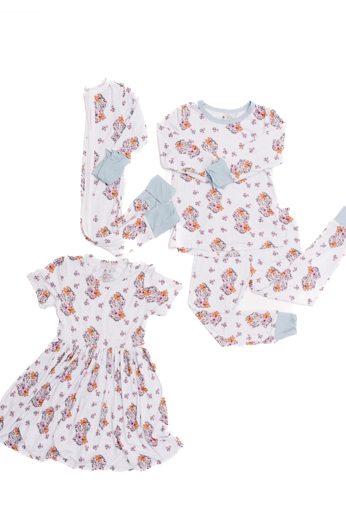 Floral Sandala - Footies, 2 Piece Sets & Dresses