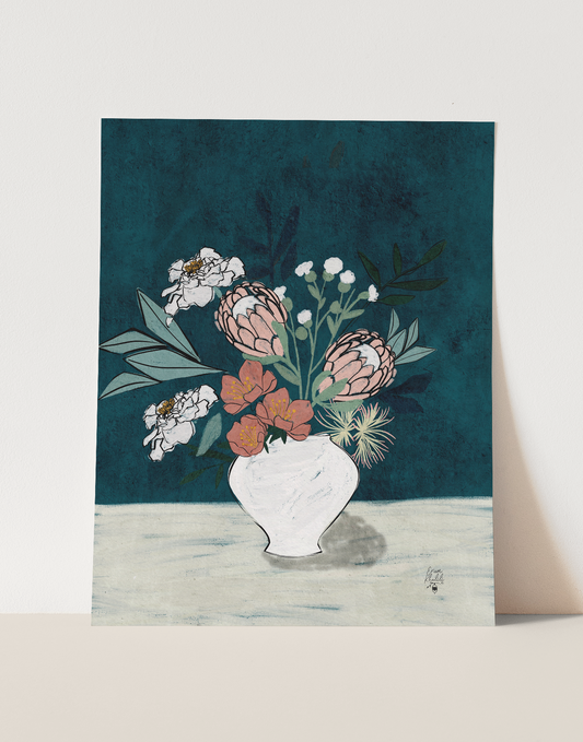 Moody Florals 2 - Fine Art Print