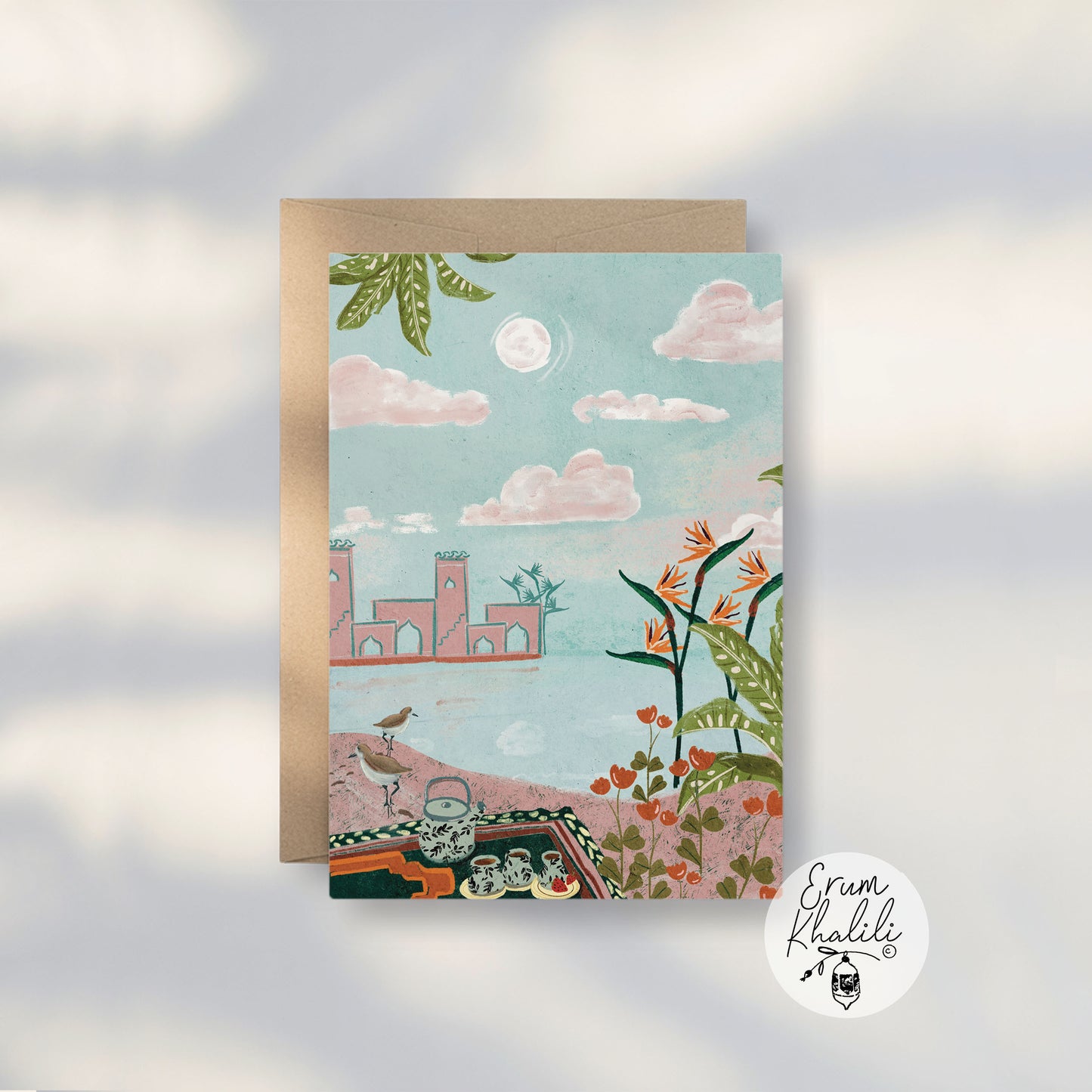 Sunset Art Card – Blank Greeting for Everyday, All Occasions