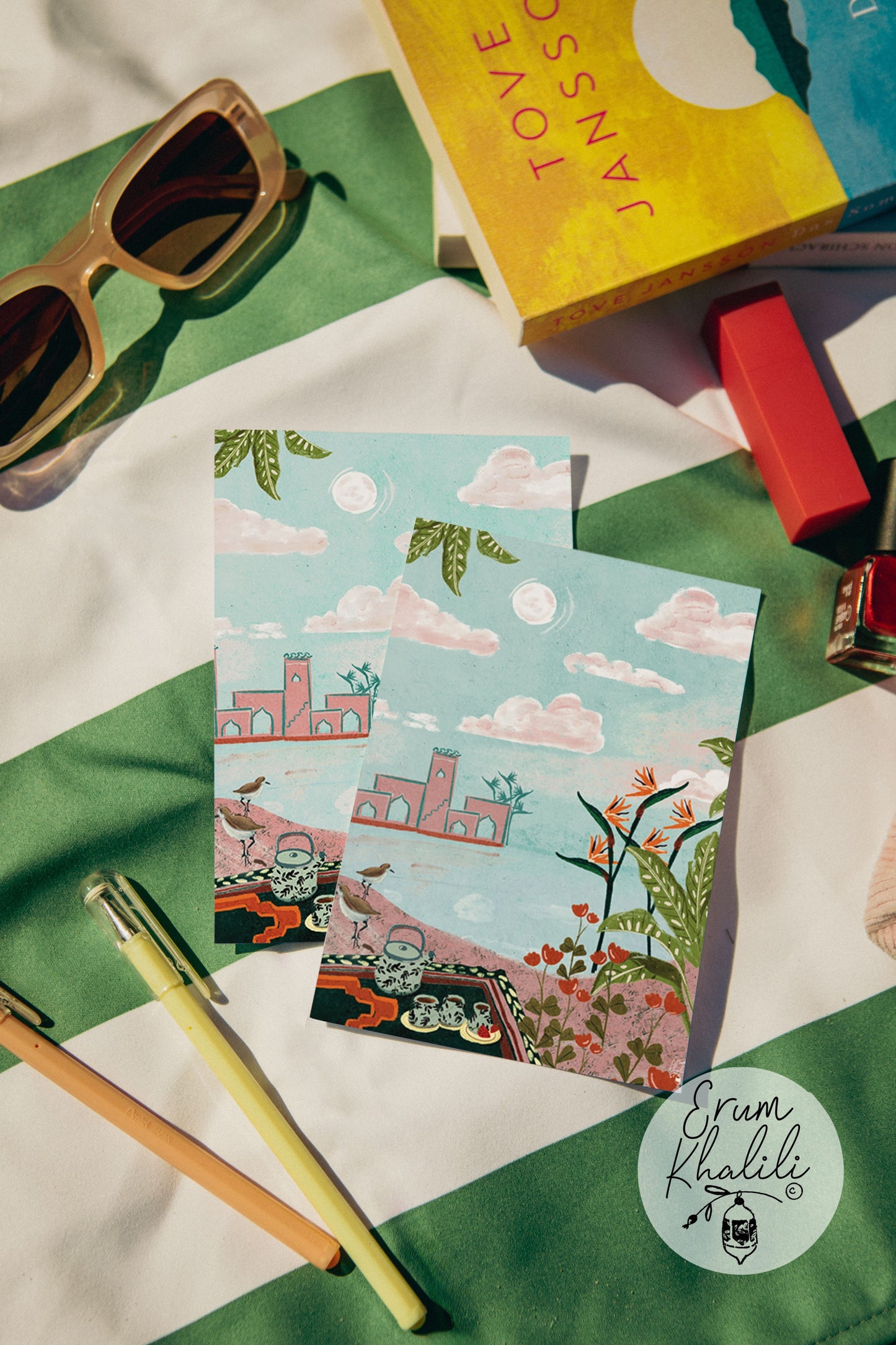 Sunset Art Card – Blank Greeting for Everyday, All Occasions