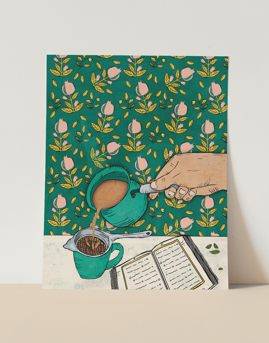 Chai and Quran - Art Print