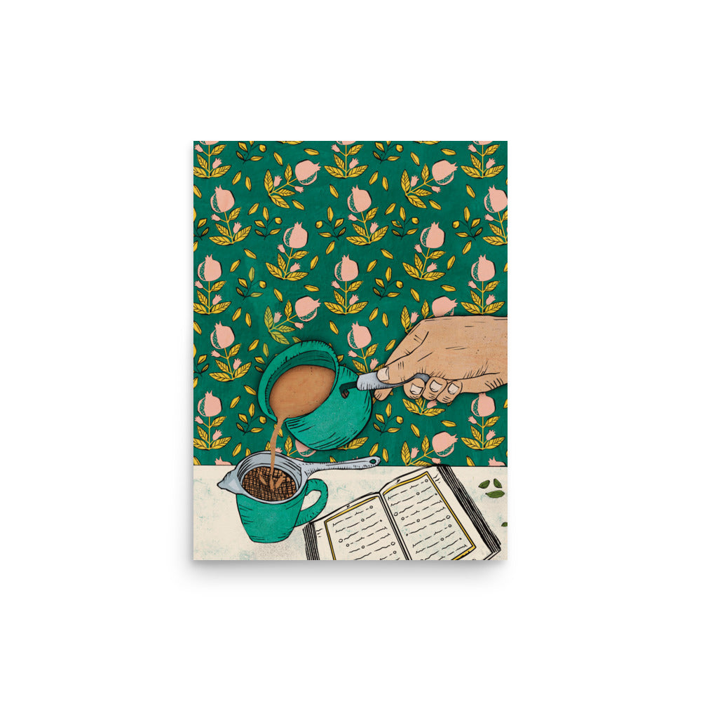 Chai and Quran - Art Print