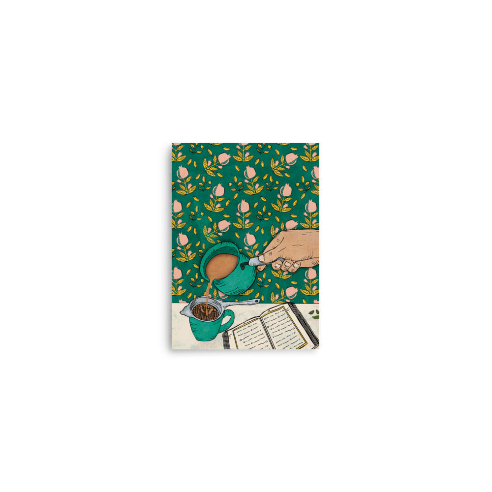 Chai and Quran - Art Print