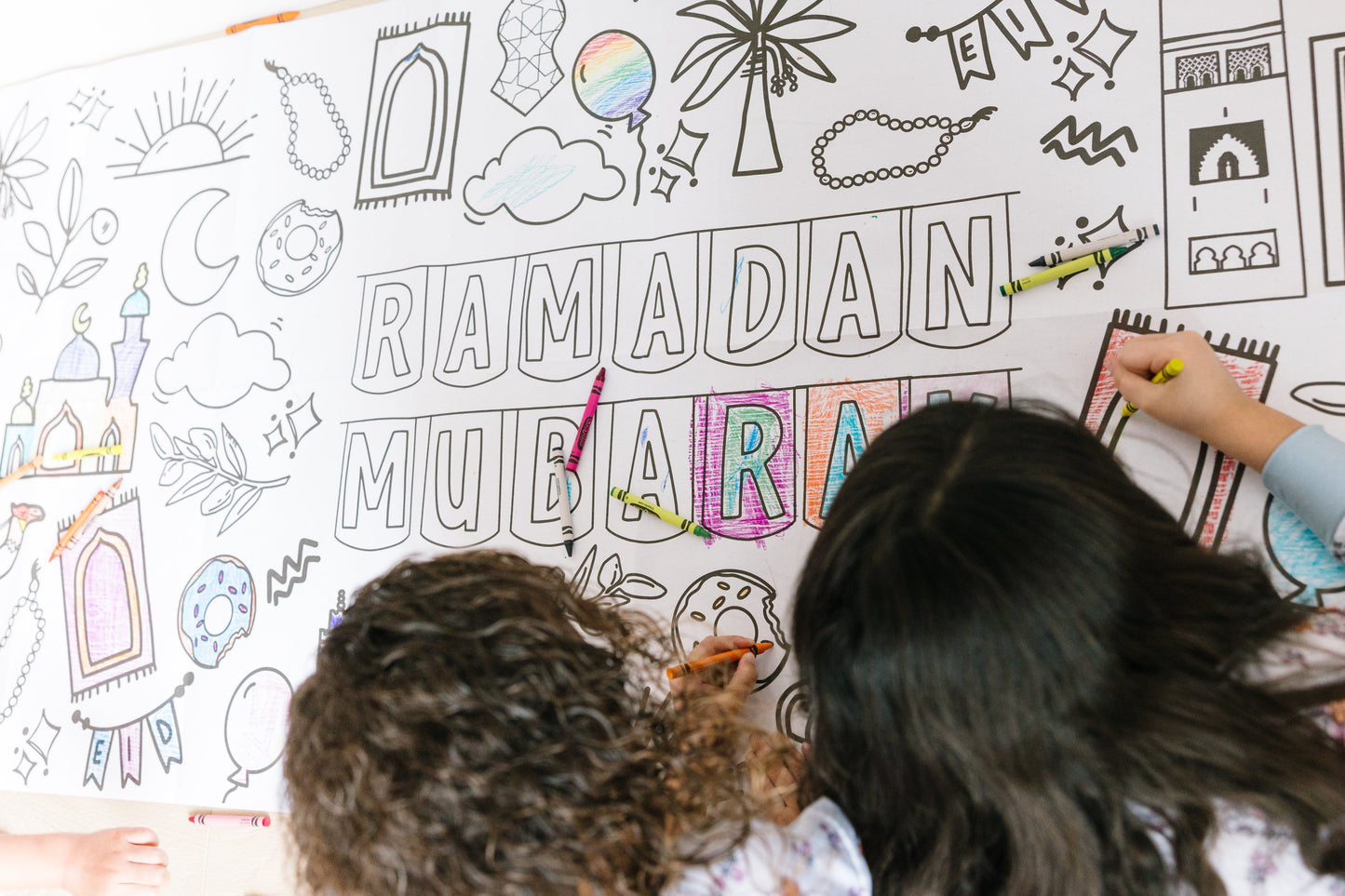 Set of Two - Huge Ramadan Coloring Poster + Huge Eid Coloring Poster