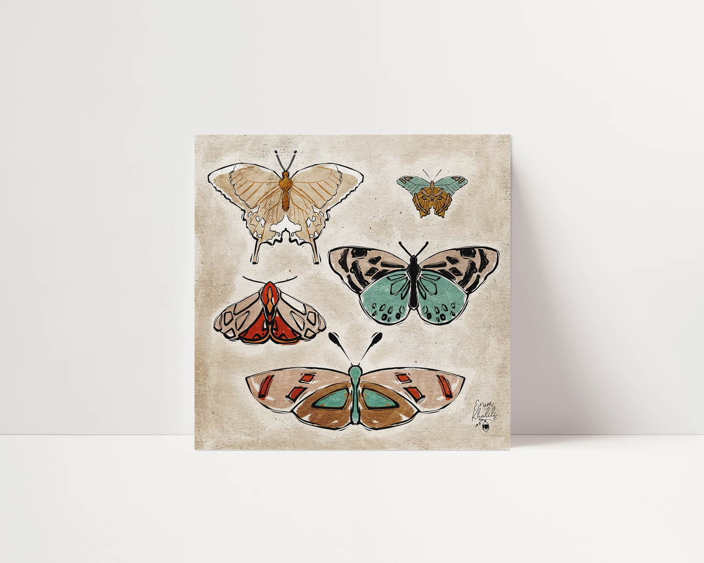 Vintage Butterflies - Art Print
