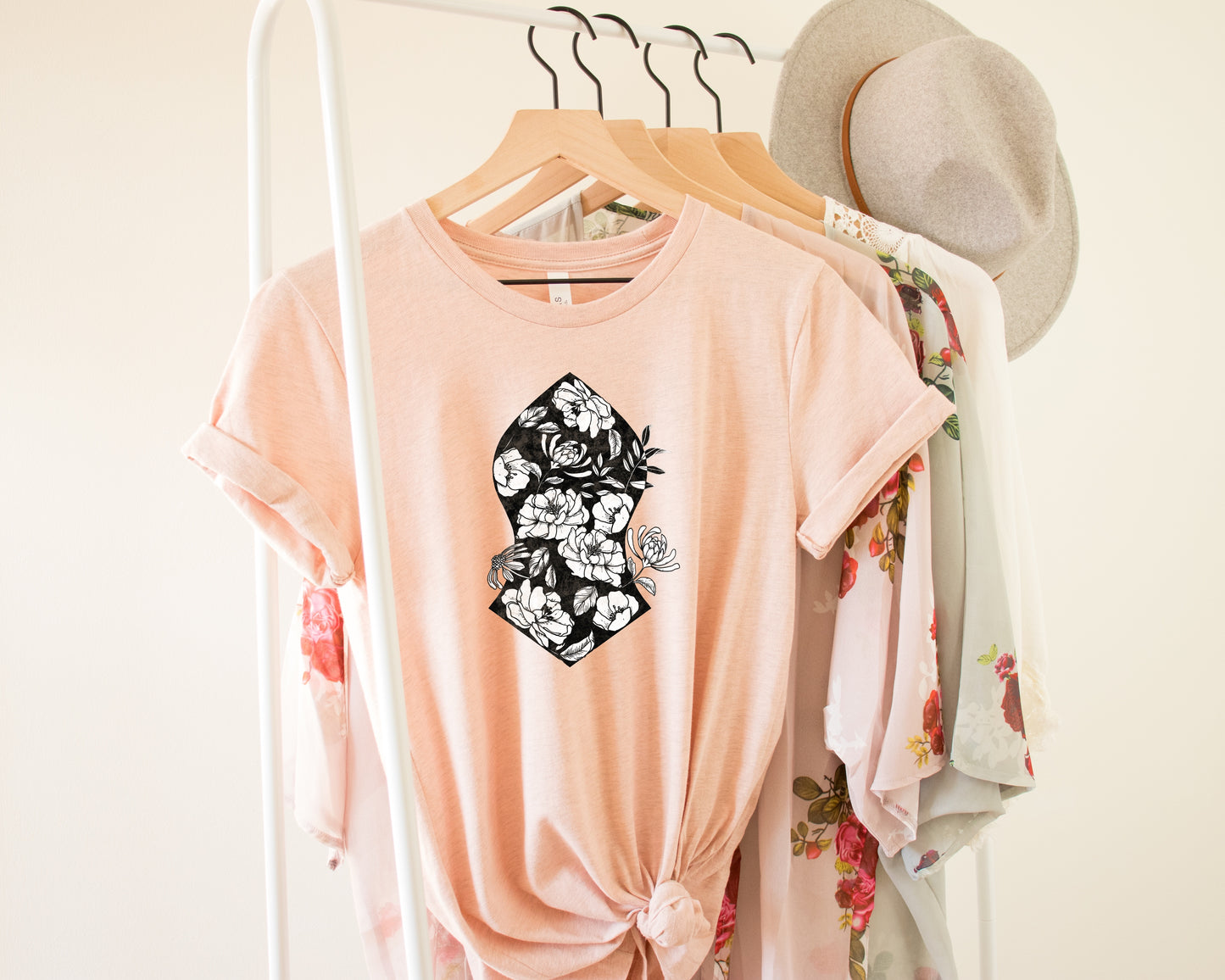 Various Colors Floral Sandala - T-Shirt
