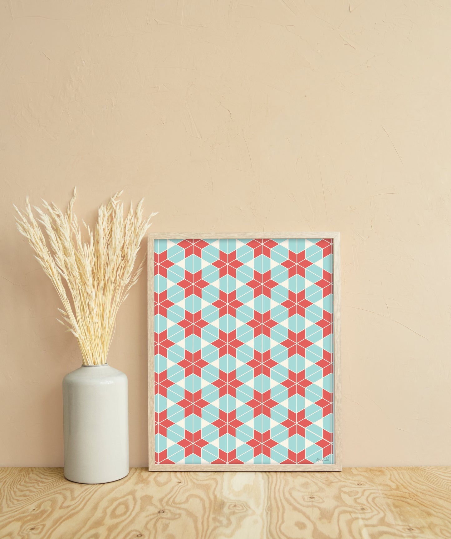 Retro Geometric Islamic Wall Art