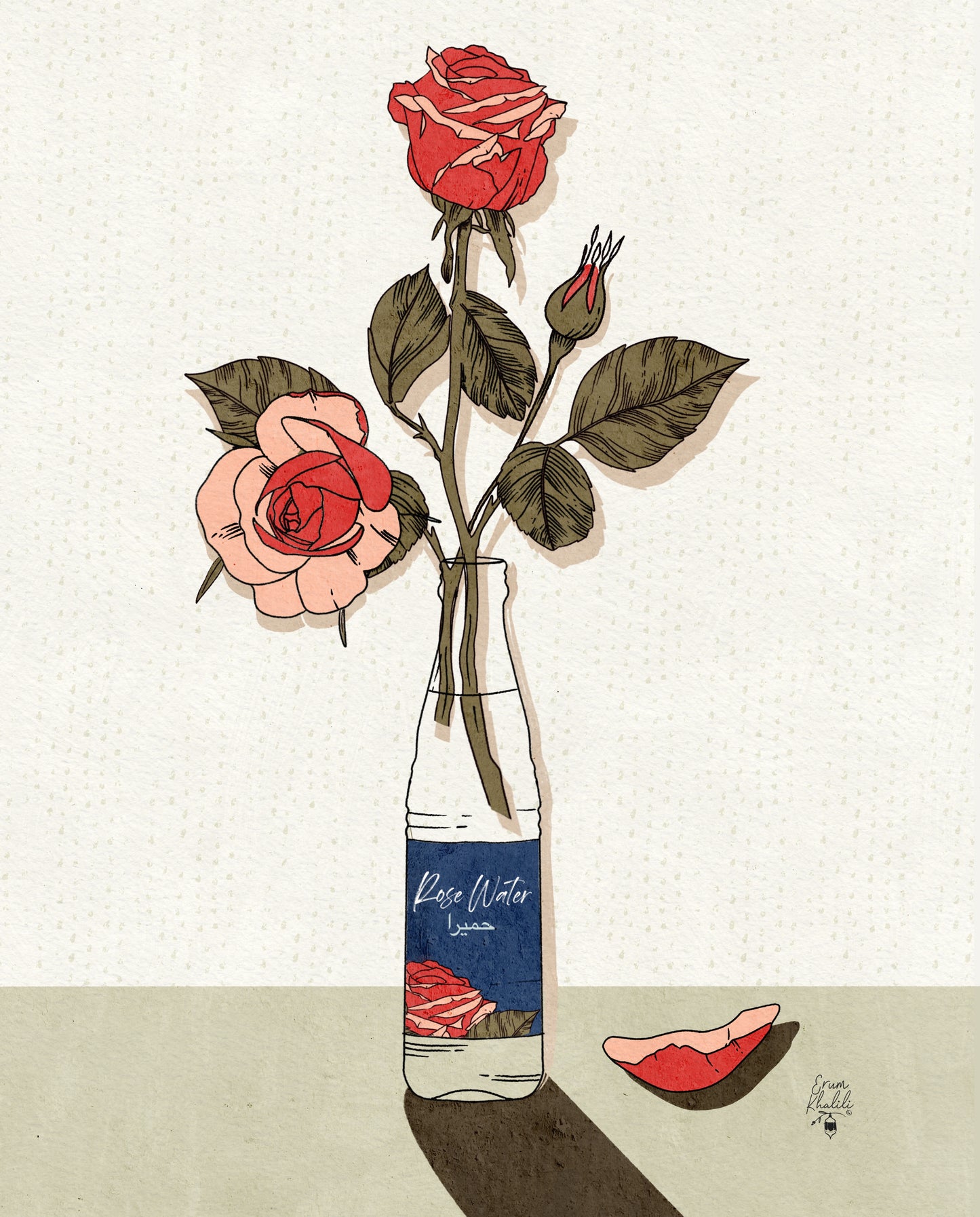 Humaira’s Roses - Wall Art Print