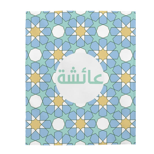 Geometric print blues