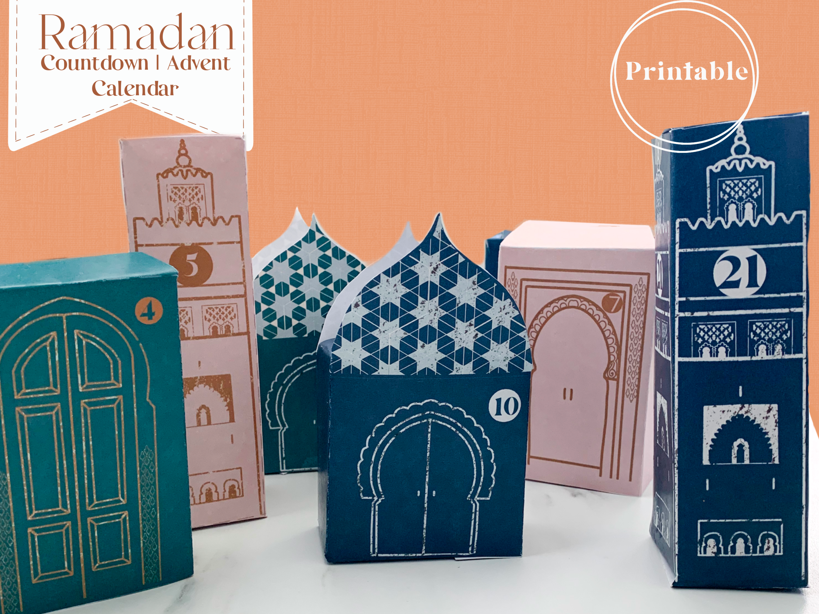 Ramadan Advent Calendar Laser Cut Template