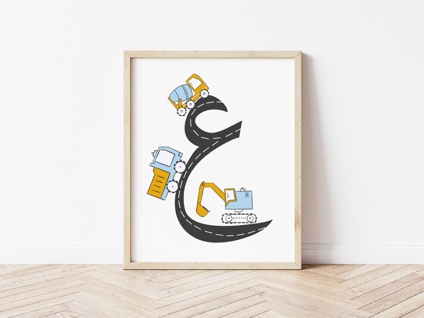 Arabic Alphabet Construction Art Print