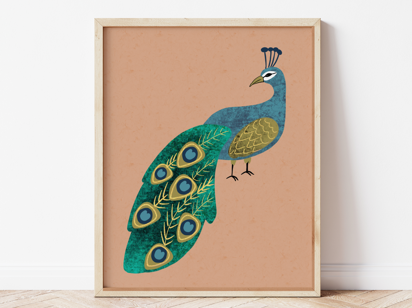 The Poised Peacock - Art Print