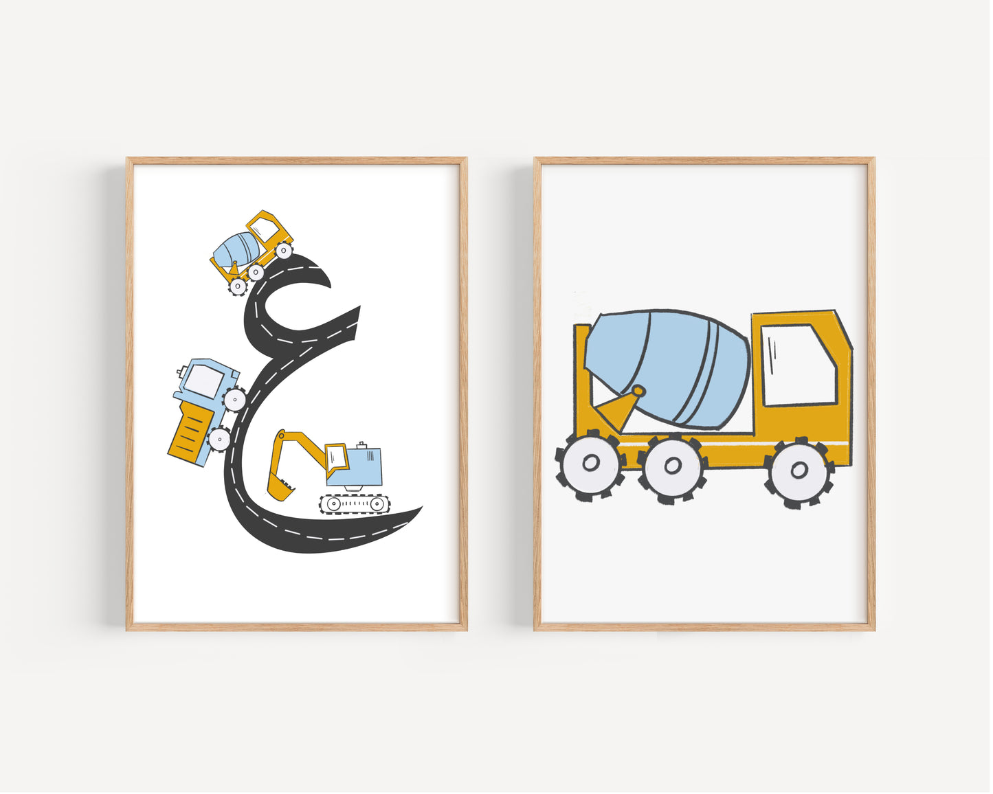 Arabic Alphabet Construction Art Print