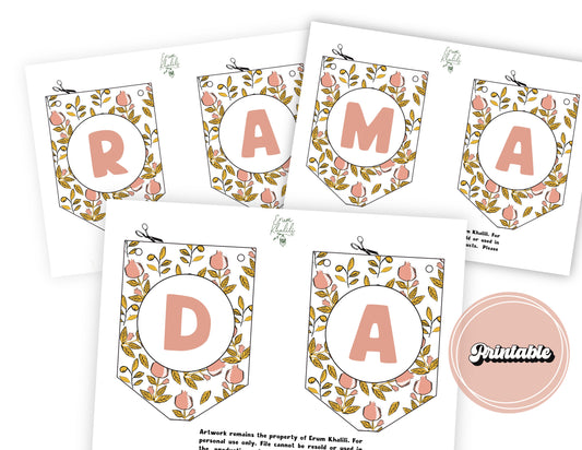 Printable - Ramadan and Eid Dual Purpose Banner - Pom and Olive