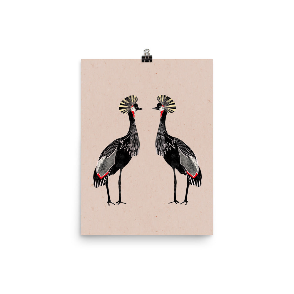 Two Cranes - Art Print
