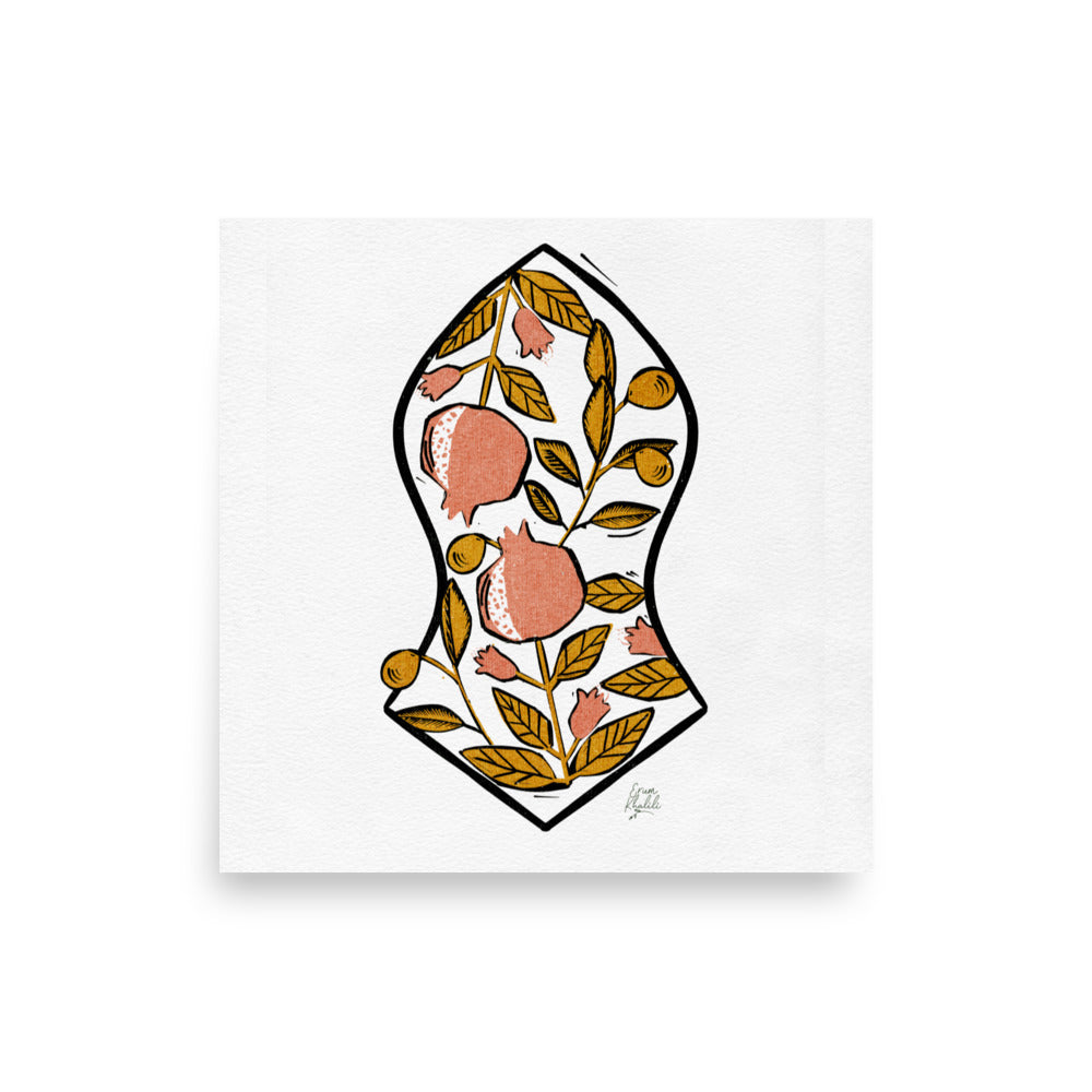 Pom and Olive Sandala - Wall Art Print
