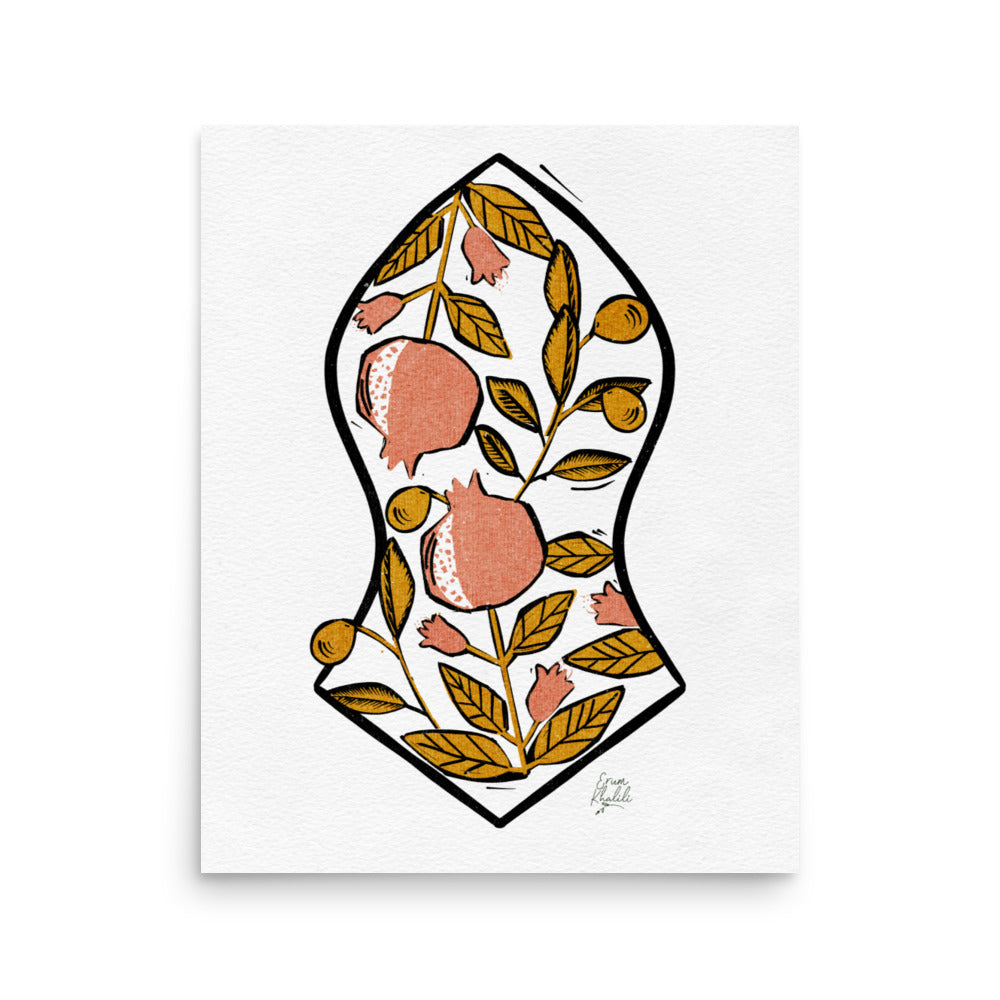 Pom and Olive Sandala - Wall Art Print