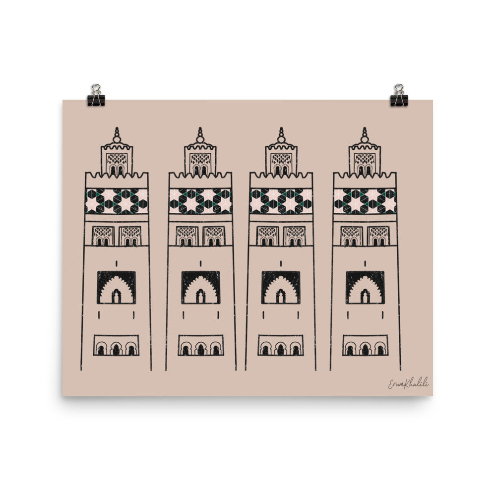 Majestic Minarets (Horizontal) - Art Print