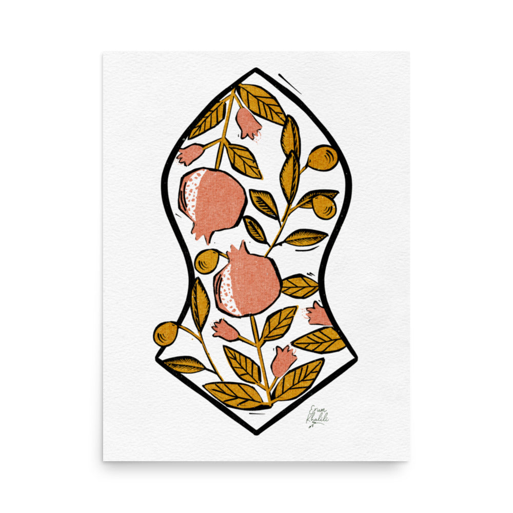 Pom and Olive Sandala - Wall Art Print
