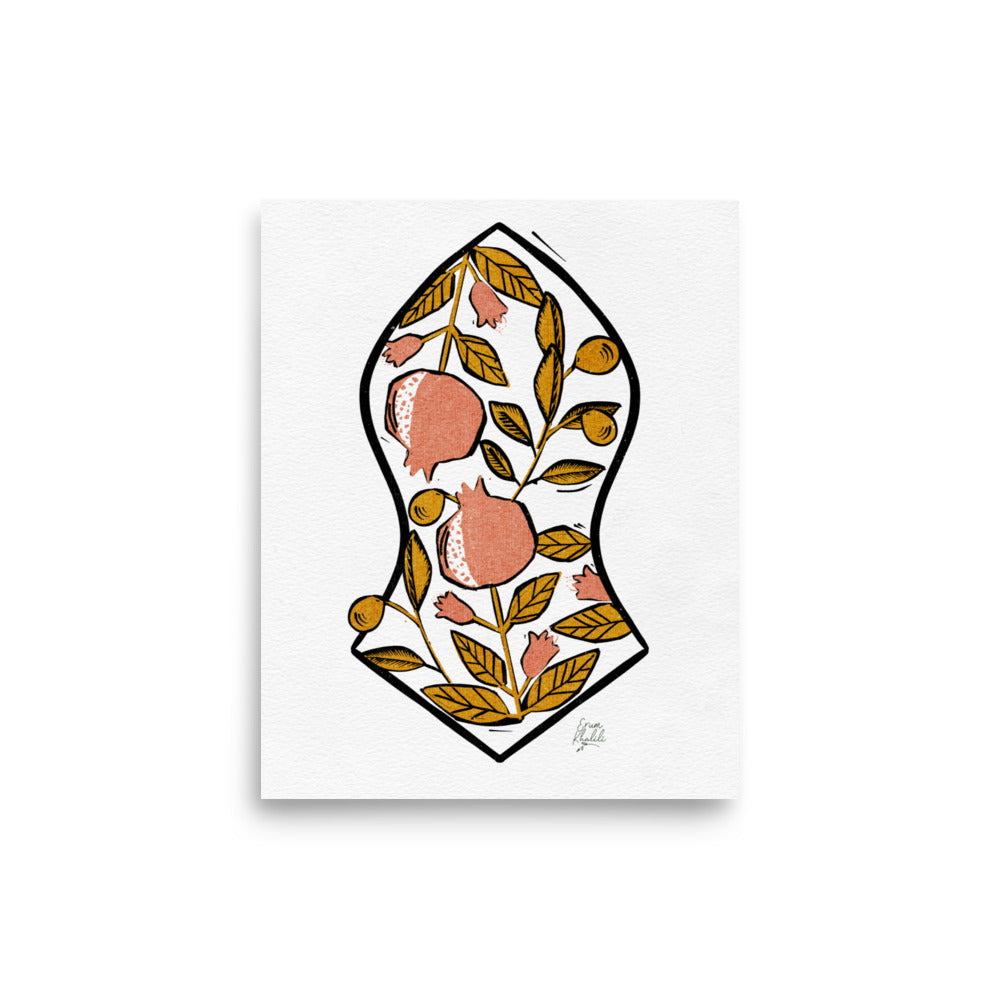 Pom and Olive Sandala - Wall Art Print
