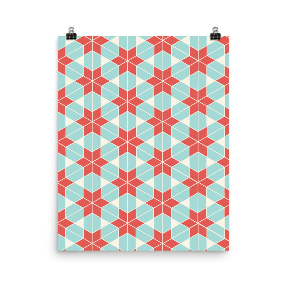 Retro Geometric Islamic Wall Art
