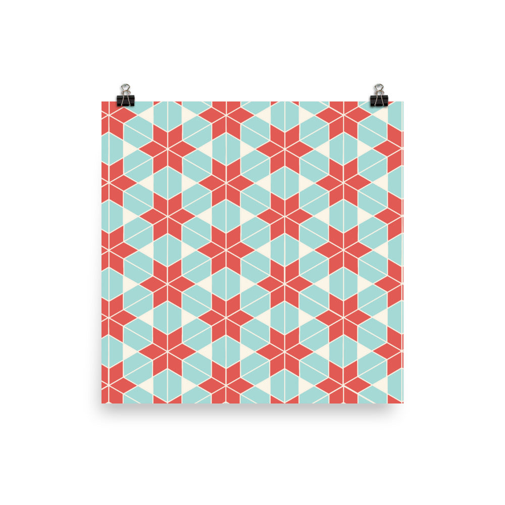 Retro Geometric Islamic Wall Art