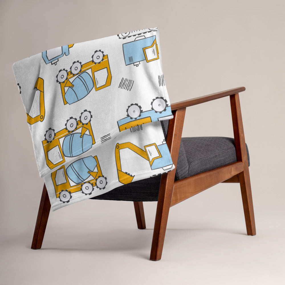 Construction Print Name Blanket - Arabic Or English