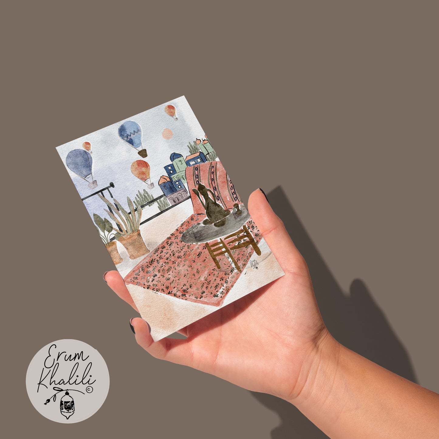 Turkey - Cappidocia - Travel Art Print Card – A2