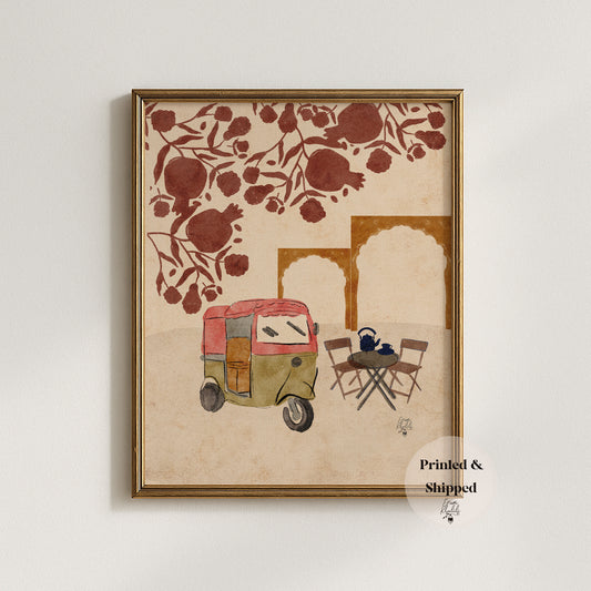 Pakistan - Original Watercolor Art Print by Erum Khalili