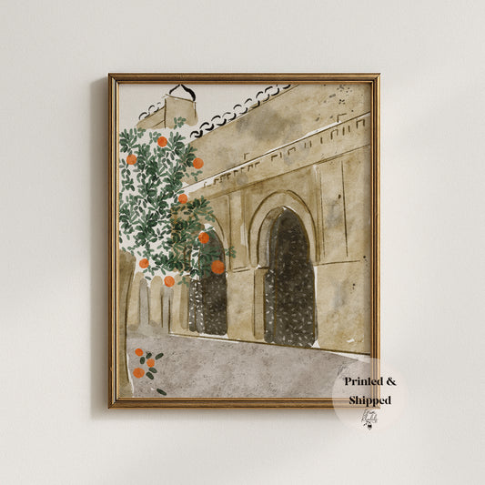 Spain - Original Watercolor Art Print by Erum Khalili