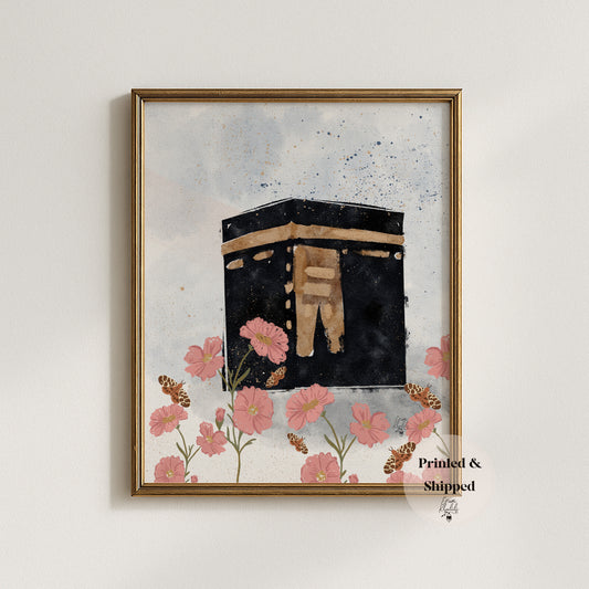 Mecca  - Original Watercolor Art Print by Erum Khalili