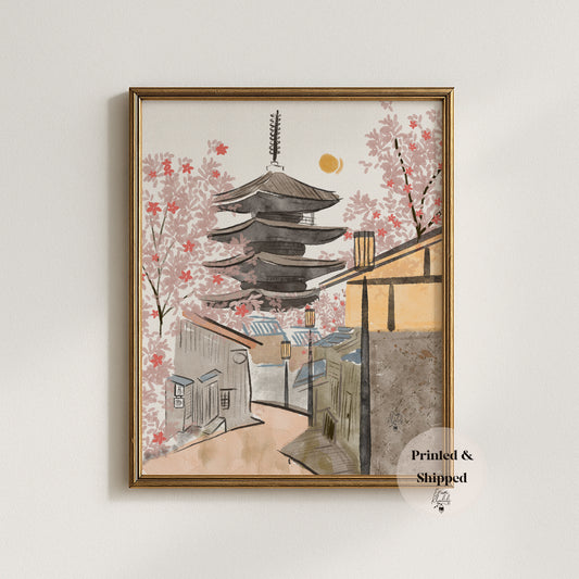 Japan- Original Watercolor Art Print by Erum Khalili