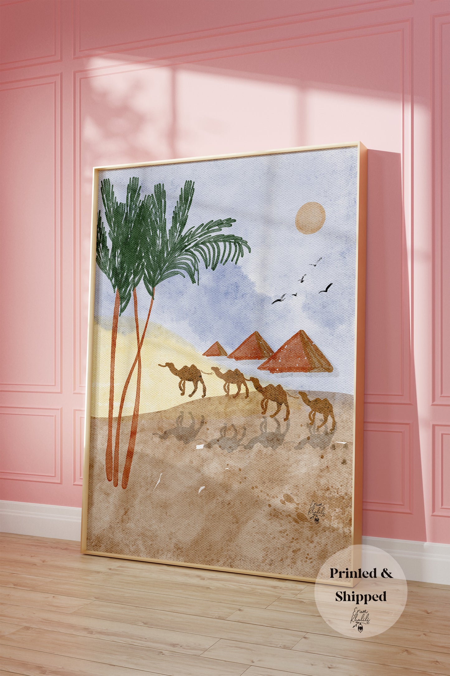 Egypt - Original Watercolor Art Print by Erum Khalili