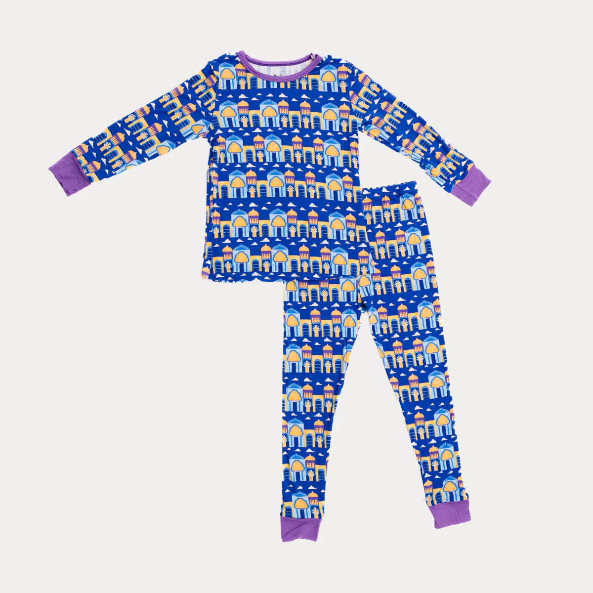 Long Sleeve Pajama Set - Cityscape