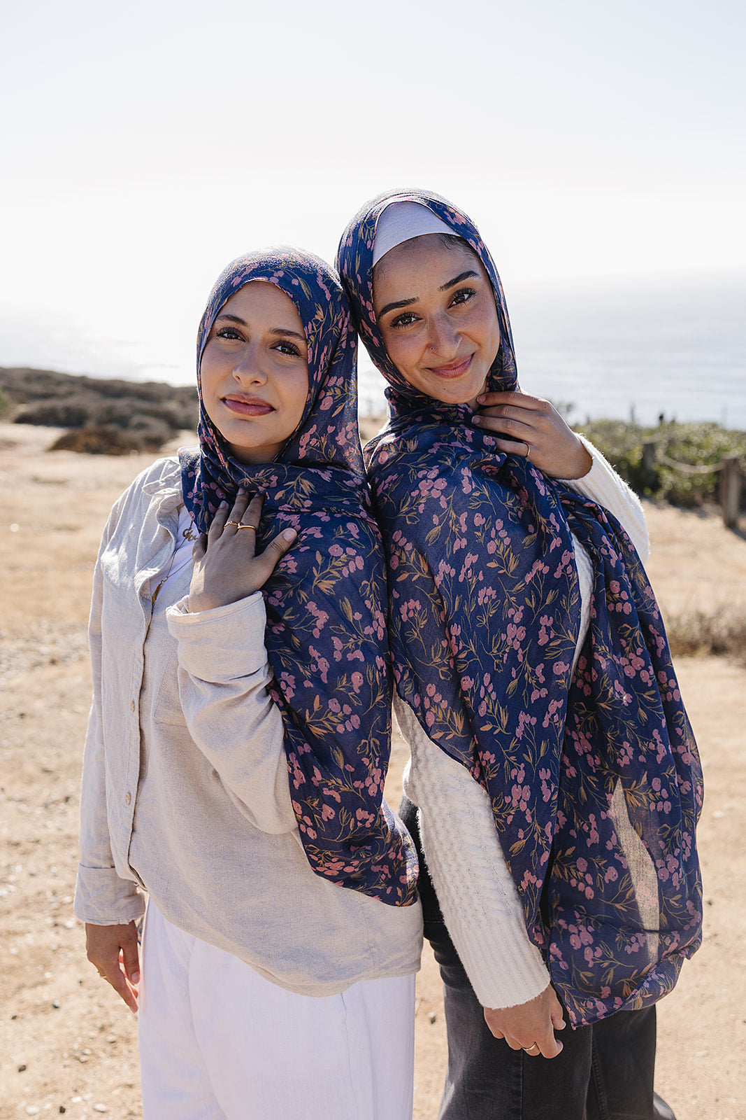 Bamboo Woven Printed Hijab - Flower Field