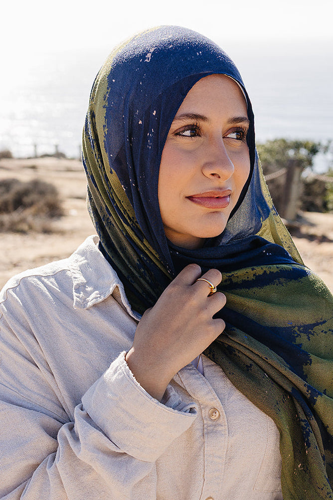 Midnight Florals Bundle — 2 Printed Hijabs + 1 Premium Modal (Save 16%) (Copy)