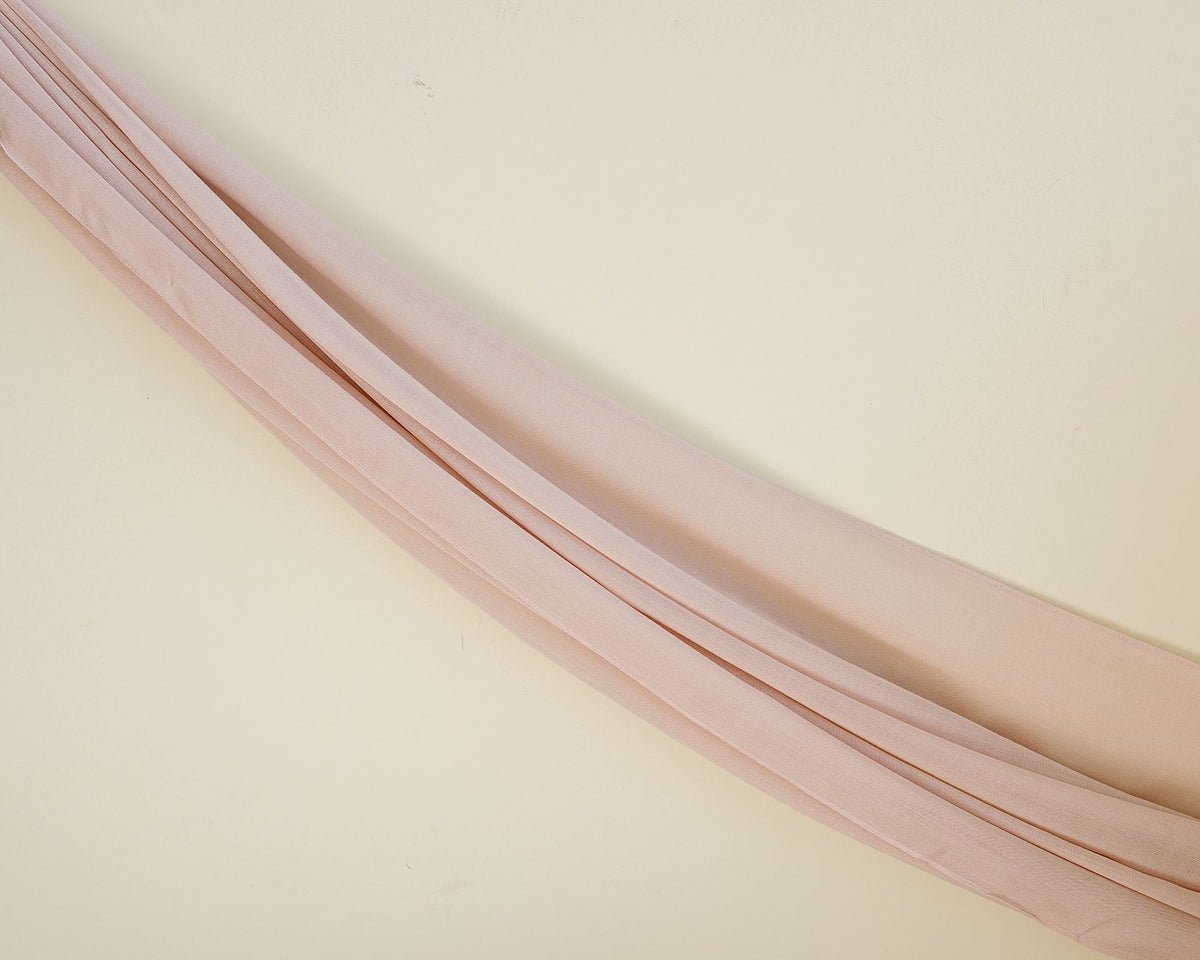 Bamboo Woven Solid Hijab - Soft Pink