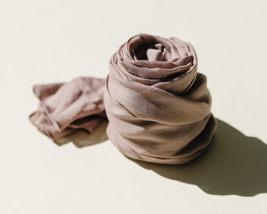 Bamboo Solid Modal Hijab - Tan