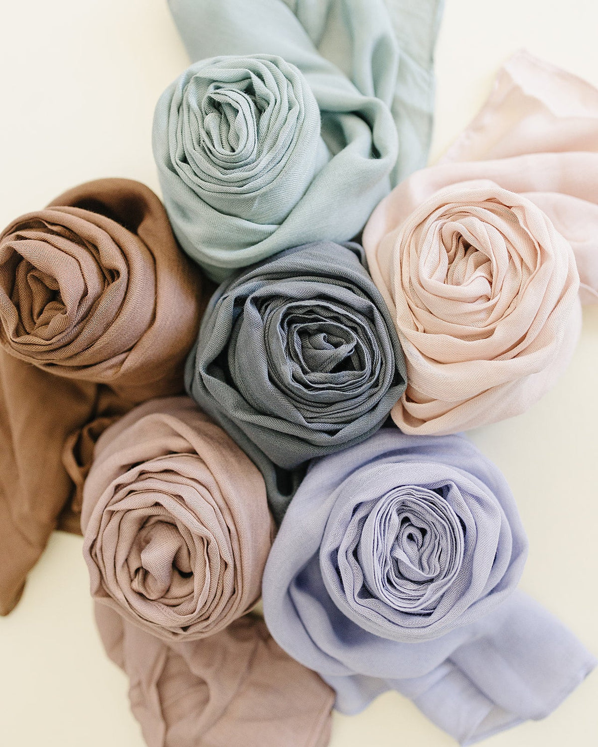 Bamboo Woven Solid Hijab - Sage Green