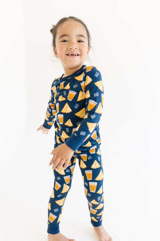 Long Sleeve Pajama Set - Samosa