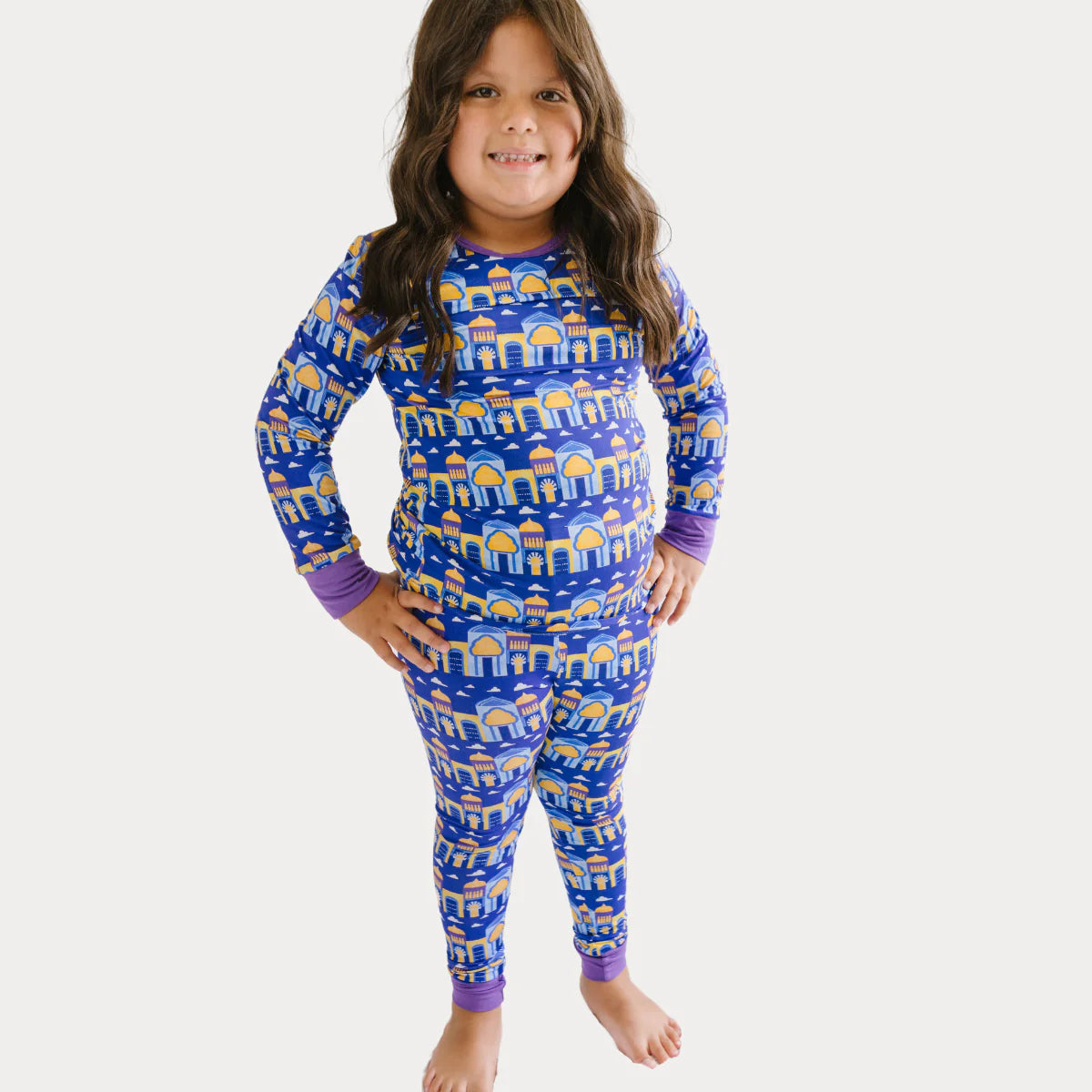 Long Sleeve Pajama Set - Cityscape