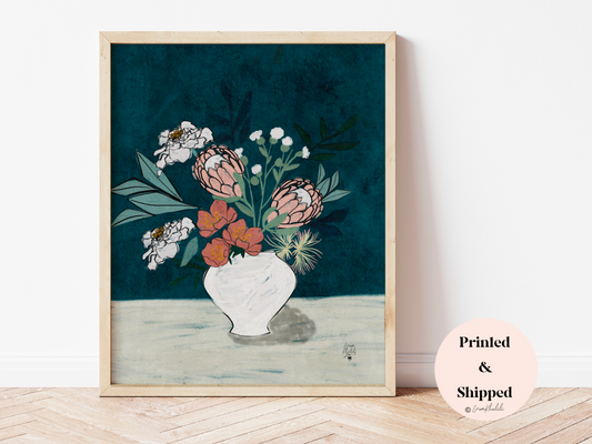 Moody Florals 2 - Fine Art Print