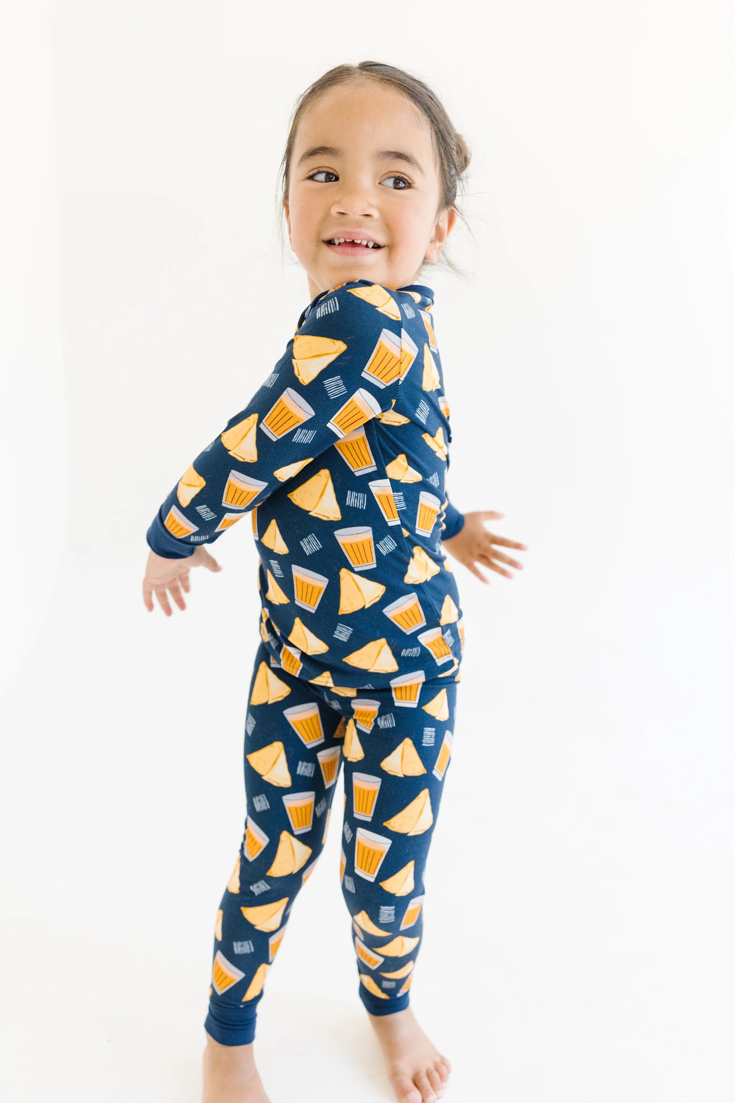 Long Sleeve Pajama Set - Samosa