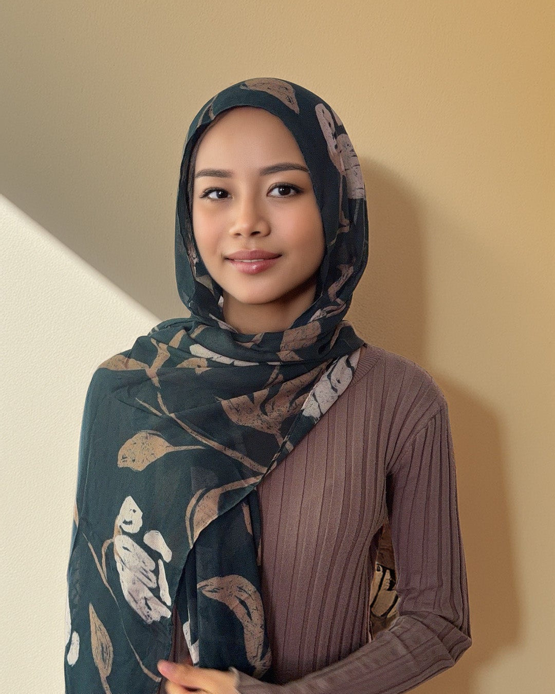 Midnight Florals Bundle — 2 Printed Hijabs + 1 Premium Modal (Save 16%) (Copy)