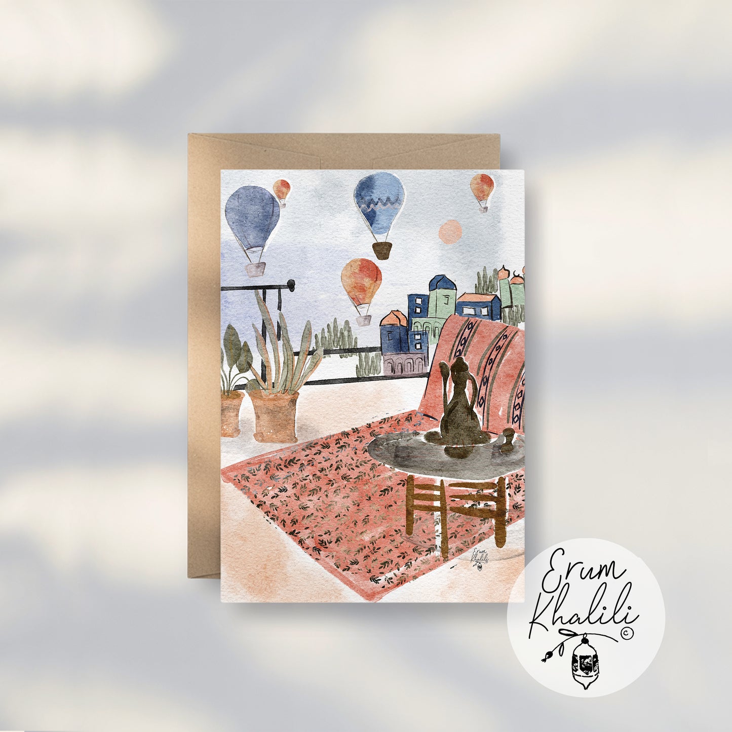 Turkey - Cappidocia - Travel Art Print Card – A2