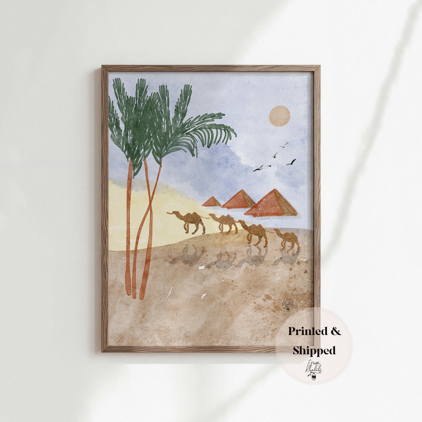 Egypt - Original Watercolor Art Print by Erum Khalili